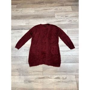 Love Tree Burgundy Cardigan Sweater Size S